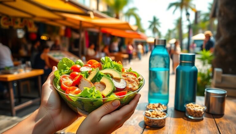 Wie man sich gesund ernährt, während man reist